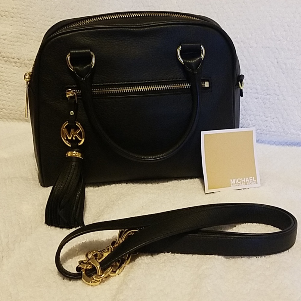 NWOT Michael Kors Black Leather Purse